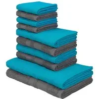 OTTO home Handtuch Set Vanessa, 10-tlg Handtuch-Set, weich, in Standard- und Premium-Qualität, Walkfrottee (Set, 10-St), 100% Baumwolle, Duschtücher, Handtücher, Gästetücher, mit Bordüre