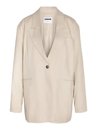 NOISY MAY - NMANNE MILLA LS LINEN BLAZER peyote - Gr. - XS