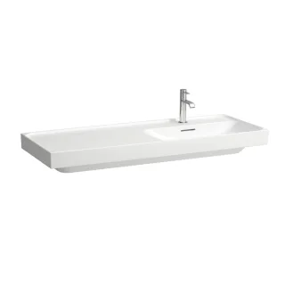 LAUFEN Waschtisch MEDA 460x1200x160 Ablage links 3 Hl. o.Ül. Weiß, H8171190001581 H8171190001581