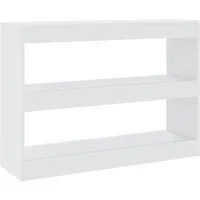 vidaXL Regal NA Bücherregal Standregal Raumteiler Weiß 100x30x72 cm