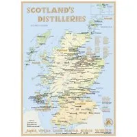 Whisky Distilleries Scotland - Tasting Map / Rüdiger Jörg Hirst