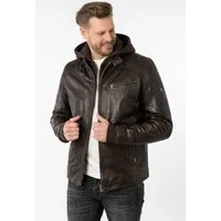 Gipsy by Mauritius Lederjacke Bikerjacke aus Lammleder mit abnehmbarer Kapuze