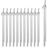 relaxdays Zelthering Zeltheringe Stahl 12er Set