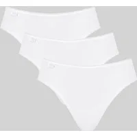 sloggi Taillenslip 24/7 Cotton (3er Pack) elastischer Bund mit Spitze, flache Nähte