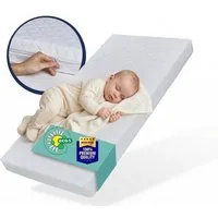 Kindermatratze SMART, Babymatratze mit abnehmbarem Bezug, waschbar bei 60°C, Kids Collective, 6 cm hoch, (Hergestellt in der EU), für Babybett oder Gitterbett, 120x60 cm, 6cm hoch, eco5 zertifiziert