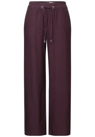 CECIL - Wide Leg Strukturhose - Style Neele rot - Gr. - 30