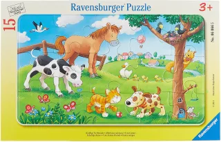 Ravensburger Puzzle 06066 - Knuffige Tierfreunde [15 Teile]