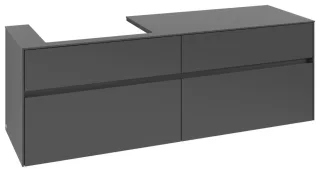 Villeroy & Boch Waschtischunterschrank Collaro C022B0 1600x548x500mm m. Bel. 4 Ausz. Waschtisch li G C022B0VR