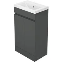 duschspa Waschtisch Badmöbel 50 cm Waschbecken mit Unterschrank, Standschrank