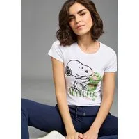 KangaROOS T-Shirt figurbetonte Passform, Kurzarm, hüftlanger Schnitt