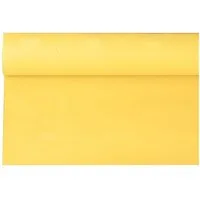 PAPSTAR Tischdecke Papiertischtuch mit Damastprägung 6 m x 1,2 m gelb