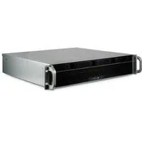 2U 2404S, Server-Gehäuse schwarz, 2 Höheneinheiten