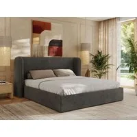 MKS MÖBEL Polsterbett EMORA CLASSIC (Bett, Doppelbett mit Lattenrost, ohne/mit Matratze), Kopfteil 111 cm, 140-200 cm
