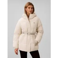Calvin Klein Jeans Steppjacke BELTED MIDWEIGHT PUFFER Mit Rundhalsausschnitt, regular fit