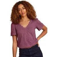 Love & Roses V-Shirt Love & Roses T-Shirt mit V-Ausschnitt, Regular (1-tlg)