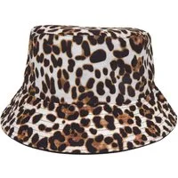Ella Jonte Sonnenhut stylisher Bucket Hat - Wendehut mit Leo-Print