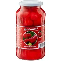 Steinhaus Obstkonserve, Steinhaus Kaiserkirschen Sauerkirschen im Glas rot entsteint 720ml