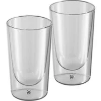 WMF Latte-Macchiato-Glas KINEO, 2er Set, 270 ml, Transparent, 2-tlg., Borosilikatglas, hitzebeständig bis 120 °C, Spülmaschinengeeignet