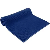 heimtexland Badematte Badvorleger Chenille Badteppich Duschvorleger, rutschhemmend beschichtet, Fußbodenheizung geeignet, schnell trocknend, strapazierfähig, fußbodenheizungsgeeignet, rutschfest, saugstark, Polyester, rechteckig, 70x120 cm, Hochflor,