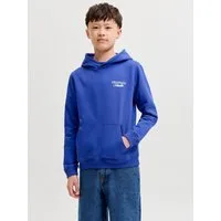 Jack & Jones Junior Kapuzensweatshirt JORNORREBRO TYPO BACK SWEAT HOOD SN JNR Baumwollmischung, relaxed fit, Langarm