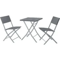 SVITA Balkonset Bistro-Set LIMA, (Set, 3-tlg., 2 Stühle und 1 Tisch), elegantes Design