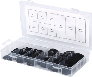 KS Tools Sortiment E-Sicherungsringe, Ø1,5-22mm, 300-tlg - 970.0110