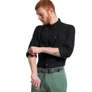 Ben Sherman - Hemd für Herren, Oxford-Stil, Langärmlig (Schwarz)