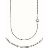 Firetti Collierkettchen Schmuck Geschenk Silber 925 Halskette Panzerkette diamantiert, Made in Germany