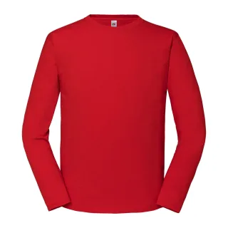 Fruit of the Loom - "Iconic 195" T-Shirt für Herren/Damen Unisex Langärmlig (Rot)