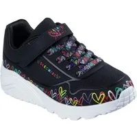 Skechers UNO LITE Sneaker Klettschuh mit bunten Herzen, Größenschablone zum Download