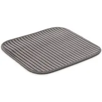 Gözze Badematte Berlin, Höhe 7 mm, rutschhemmend beschichtet, fußbodenheizungsgeeignet, Polyester, rechteckig, Badteppich, Uni Farben, Cord Optik, waschbar