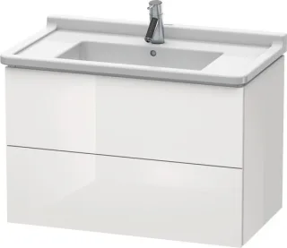 Duravit L-Cube Waschtischunterbau wandhängend Weiß Hochglanz 820x469x558 mm - LC626508585 LC626508585