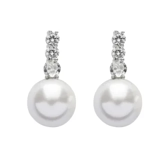 US Polo Assn Jewellery Mila Rhodium-Ohrringe