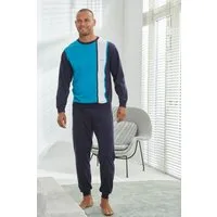 H.I.S Pyjama Schlafanzug für Herren (2 tlg., 1 Stück) Schlafanzug mit breitem Streifen