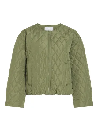 VILA - VITATE L/S QUILTED JACKET/PB olivine - Gr. - 44