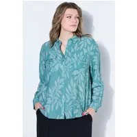 Studio Untold Hemdbluse Hemd Boxy Shape Krepp Print