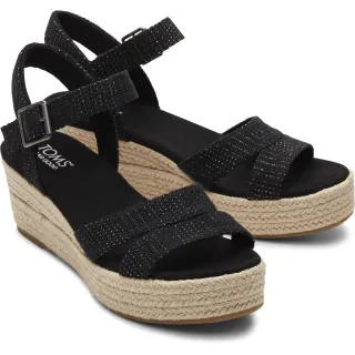 TOMS Audrey Textil Frauen Schwarz Wedges