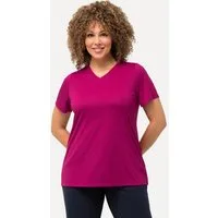 Ulla Popken T-Shirt Funktionsshirt antibakteriell V-Ausschnitt Halbarm