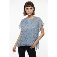 ONLY CARMAKOMA Blusenshirt CARSIGRID LIFE SS O-NECK TOP AOP