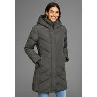 KangaROOS Winterjacke (1-St) mit hochschließendem Kragen, figurumspielende Passform