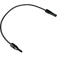 Solar Verlängerungskabel 6mm², Stecker - Buchse 1,5 Meter, 0% schwarz, 0% MWST