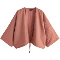 Next Shirtjacke Leichte Jacke mit Bindedetail vorne (1-tlg)