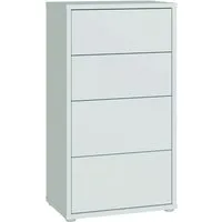 FORTE Kommode Alice Springs, Kommode Höhe 99,1 cm, 4 Schubkästen, Schubkästen mit Vollauszug, Grifflos, Push to open