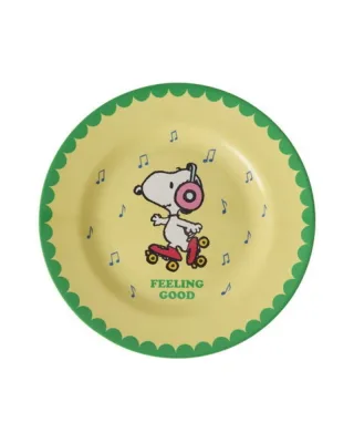 Rice Melamin Teller mit Snoopy Print, gelb