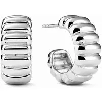 ROUGEMONT Paar Creolen Trendige Damen Creolen Ohrringe Trend Design 925 Sterling Silber, Echtschmuck Hypoallergen & Wasserfest