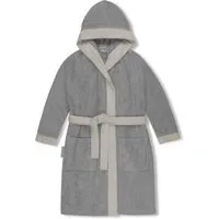 normani Kinderbademantel Kinder Bademantel aus Bio-Baumwolle Elounda, Bio-Baumwolle, Kapuze, Bindegürtel, Kinderbademantel aus weichem und schadtsofffreiem Material