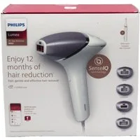 Philips IPL-Haarentferner Lumea 8000 Series BRI949/00, 450.000 Lichtimpulse, Hauttonsensor, 4 Aufsätze (Unterarm, Körper, Bikini und Gesicht)