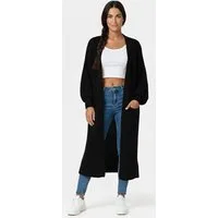 Kendindza Collection Cardigan Cardigan Damen lang Oversize Strickjacke Damen Lang aus Grobstrick Longstrickjacke Made In Italy - One Size 34-42