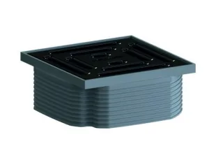 Dallmer Aufsatz DallDrain Pure, schwarz matt, 100 x 100 mm, 518125 518125