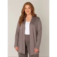 Base Level Curvy Strickjacke offen, ohne Verschluss